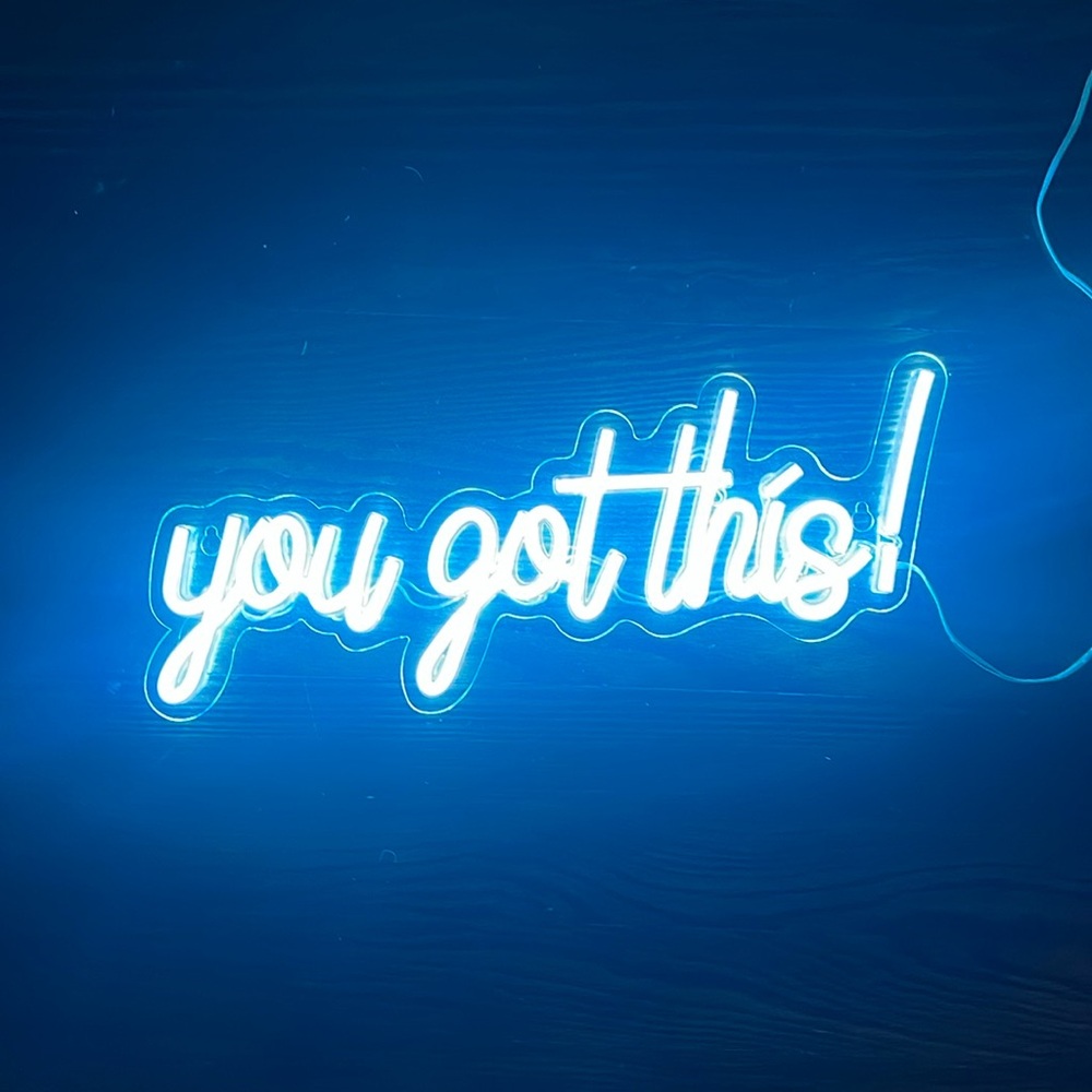 “You got this” Blue LED Light. Like new condition. Not used much at all!